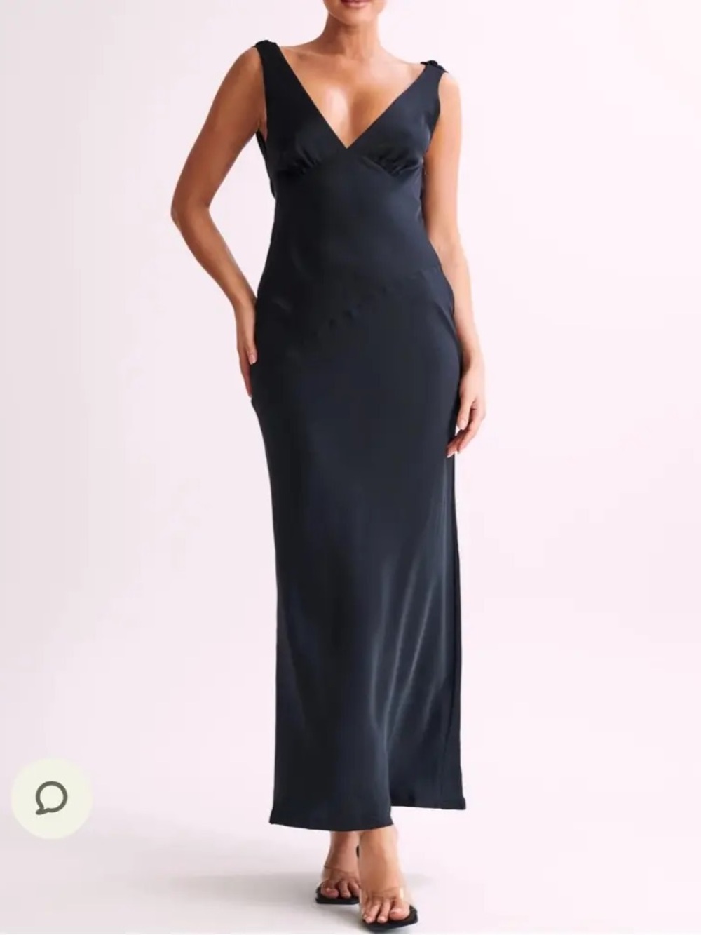 Meshki Nadia Satin Maxi Dress with Back Cowl